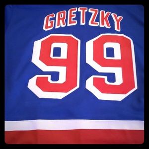 New York Rangers 99 Wayne Gretzky's Home Jersey